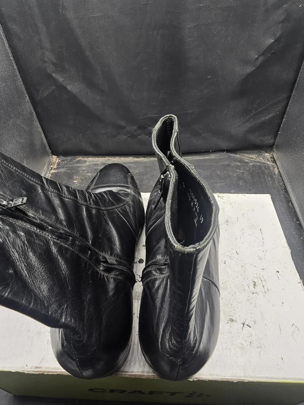 Florsheim Black Leather Slip-On Chelsea Boots